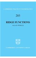 Ridge Functions