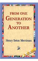 From One Generation to Another: (English)