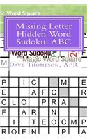 Missing Letter Hidden Word Sudoku: ABC(1 Missing Letter Hidden Word)