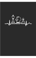 Chess Heartbeat: Blank Lined Notebook (6" x 9" - 120 pages) Chess Game Notebook for Daily Journal, Diary, and Gift