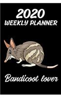 2020 Weekly Planner Bandicoot Lover