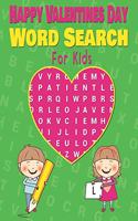 Happy Valentines Day Word Search large Print valentine word search For Kids.