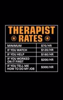 Therapist Rates