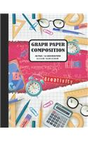 Graph Paper Composition: Quad Ruled 5 squares per inch: Math and Science Composition Notebook for Students (Notebooks For Students) * Large (8.5" x 11") *