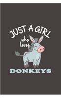 Just A Girl Who Loves Donkeys