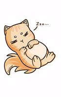 Lazy Cat Notebook: Graph Paper Journal 6x9 - 120 Pages