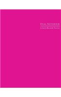 Dual Notebook Lined/Blank Pages: Alternating Lined and Blank Pages for All Projects Fuschia