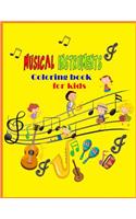 Musical Instruments Coloring book for kids