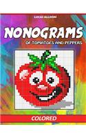 Nonograms of Tomatoes and Peppers: Colored Griddlers- Exclusive and High-Quality Japanese Nonograms - Hanjie Griddlers Nonograms(Japanese Crossword / Nonogram / Griddlers / Picross / Hanjie Logic Puzzles)