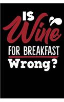 Is Wine For Breakfast Wrong?