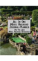 All in One Model Railroad Journal/Planner: For the Avid Model Railroad Enthusiast, B&w Interior, Model Train City