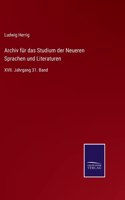 Archiv für das Studium der Neueren Sprachen und Literaturen