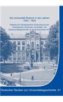 Die Universitat Rostock in Den Jahren 1933-1945