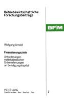 Finanzierungsziele