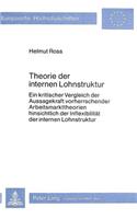 Theorie der internen Lohnstruktur: Ein Kritischer Vergleich Der Aussagekraft Vorherrschender Arbeitsmarkttheorien Hinsichtlich Der Inflexibilitaet Der Internen Lohnstruktur