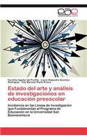 Estado del arte y análisis de investigaciones en educación preescolar