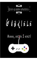 Questo quaderno appartiene a Gabriele: Quaderno Con Nome - Con oltre 100 Nomi Femminili e Maschili - Quaderno Classico Pagina a Righe, 110 pagine, Dimensione Large 15.24 x 22.86 cm (6 x 9