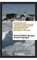 Barnstable and Yarmouth, Sea Captains and Ship Owners