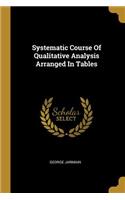 Systematic Course Of Qualitative Analysis Arranged In Tables