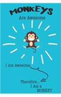 Monkeys Are Awesome I Am Awesome Therefore I Am a Monkey