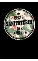 Beste Sanitäterin Der Welt: A5 Blanko - Notebook - Notizbuch - Taschenbuch - Journal - Tagebuch - Ein lustiges Geschenk für Freunde oder die Familie und die beste Sanitäterin d