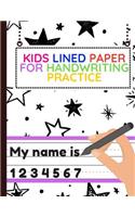 Kids Lined Paper For Handwriting Practice
