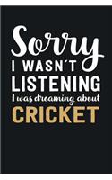 I was Dreaming about Cricket