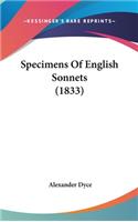 Specimens of English Sonnets (1833)