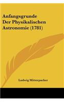Anfangsgrunde Der Physikalischen Astronomie (1781)