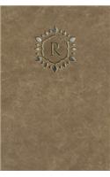 Monogram "R" Notebook: (18 Monogram Raw 150 Lined)