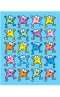 Colorful Froggies Shape Stickers