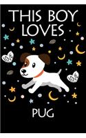 This Boy Loves Pug Notebook