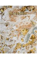 Gold Marble Notebook