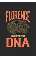 Florence Its in my DNA: 6x9 -notebook - dot grid - city of birth - Italy