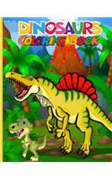 Dinosaur coloring book: Kids Coloring Book With Dinosaur Facts, fantastic dinosaur coloring book for kids