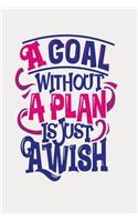 A goal without a plan is just a wish
