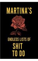 Martina's Endless Lists of Shit to do