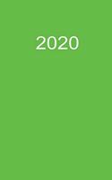 2020: Tagesplaner 2020 A5 Grün