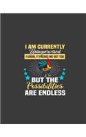 I am currently unsupervised i know it freaks me out too: Funny Chicken Lover Farmer Gifts. Farmer Notebook. 8.5 x 11 size 120 Lined Pages Farmer Journal