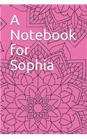 A Notebook for Sophia