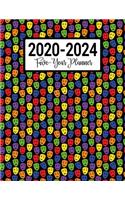 2020-2024 Five-Year Planner: Drama Comedy Tragedy Masks Theatre 60 Month Agenda