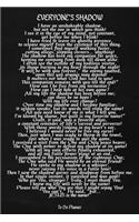 Everyone's Shadow: Faux Chalk 6x9 To Do Planner With 120 Checklist Pages, Christian Men's Journal, Inspirational Poem Notebook, Religious Gift Book