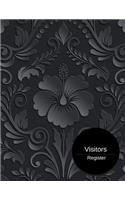 Visitors Register: Visitor Log Book & Register, Login Notebook, Record Guest Sign-In, Register Book. Includes Sections For Date, Visitor, Name, Address, Phone, & Email
