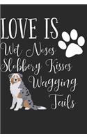Love Is Wet Noses Slobbery Kisses Wagging Tails