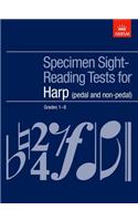 Specimen Sight-Reading Tests for Harp, Grades 1-8 (pedal and non-pedal): (ABRSM Sight-reading)