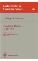 Database Theory - Icdt '92