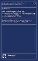 Der Technologietransfer Der Deutschen Hochschulen Im Binnenmarkt Der Europaischen Union