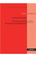 Die Anwendung Des Reichserbhofgesetzes