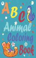 ABC animal coloring book