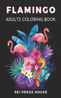 Flamingo Adults Coloring Book